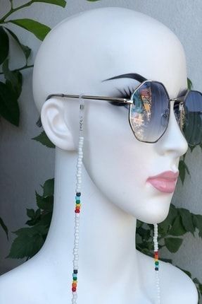 Kadın Güneş Gözlük Zinciri Boncuk Gözlük Ve Maske Askısı İSB-GZL86