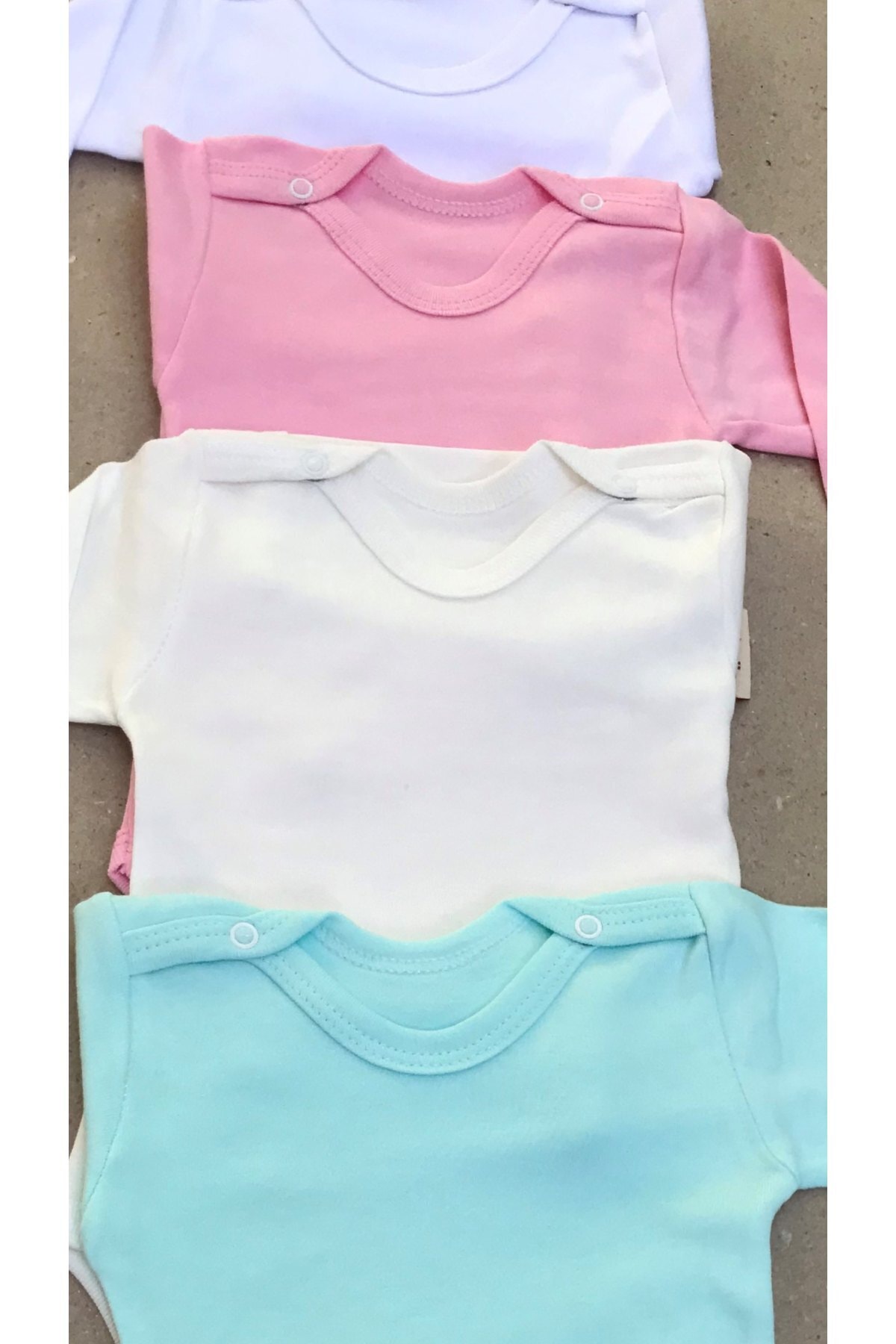 بادی نوزادی دخترانه سفید bebedino | 1401242 اورجینال - تصویر 4