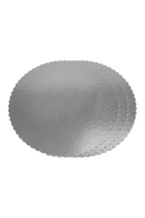 Yuvarlak Gümüş Karton Pasta Altlığı 30 cm 3 Adet TE5259Gümüş