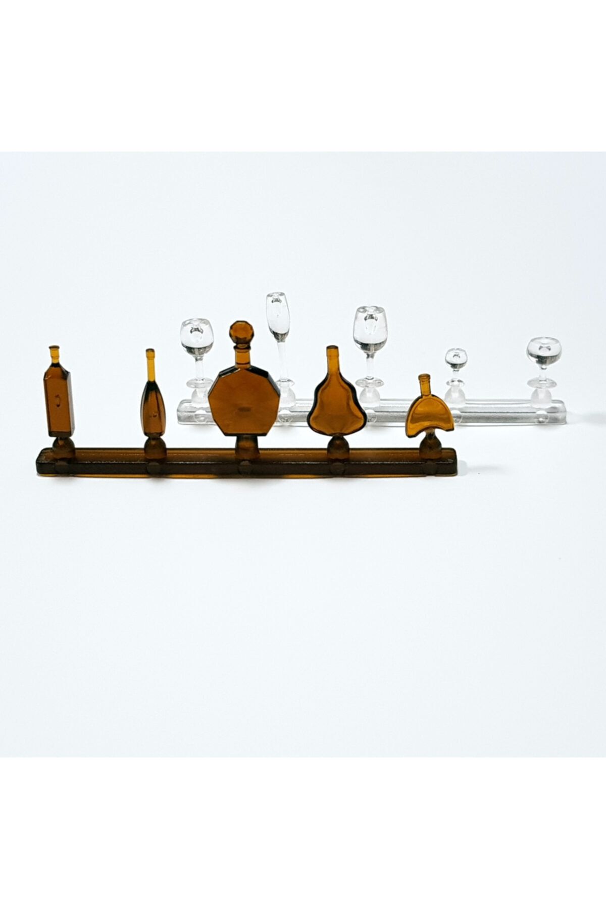 Vox Art-Set of 10 Bottles & Glasses 1:25 Scale (vım-103) 1