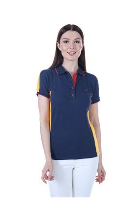 Kadın Lacivert Kısa Kollu Polo T-shirt GDM-2020145