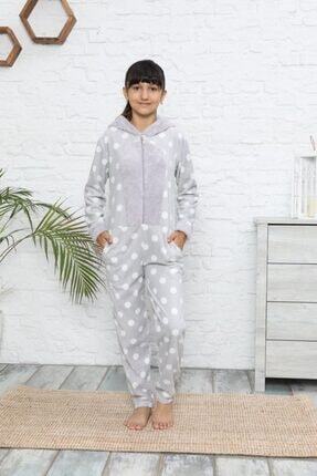Nisanca Kiz Cocugu Kar Taneli Welsoft Kislik Polar Tulum Pijama Takimi Trendyol