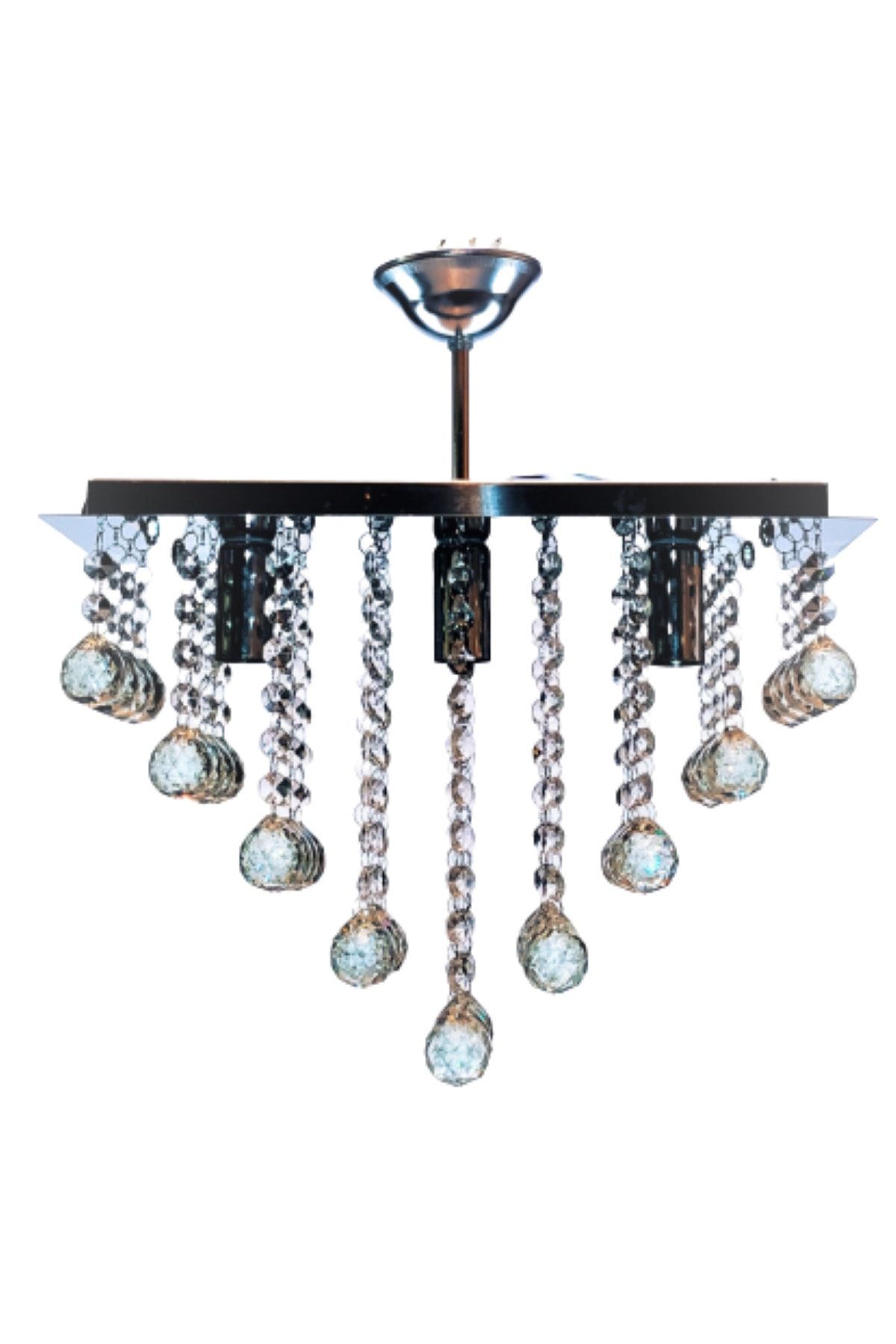 öalpa-3-Layer Rectangular Crystal Chandelier 2