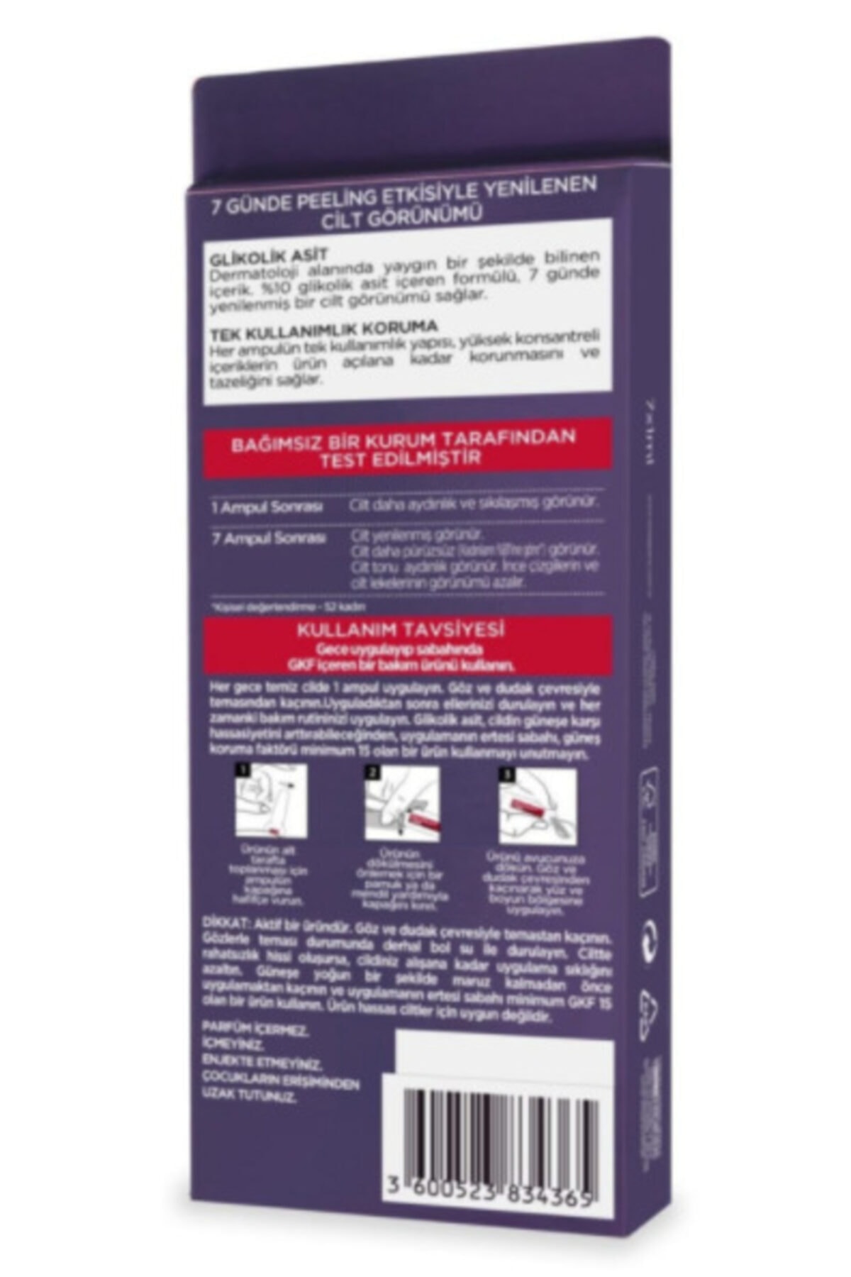 سرم پوست   لورئالL'Oreal Paris | laserx3ampul اورجینال - تصویر 2