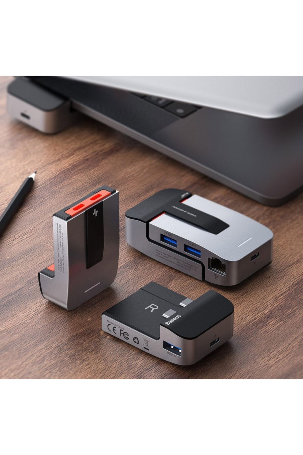 Baseus-Armor Age 9in1 Type-c Multifunctional Hub HDMI RJ45 USB 3.0 4