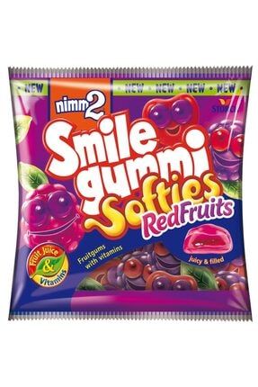 Nimm2 Smile Gummi Kırmızı Meyveler Aromalı Yumuşak Şekerleme 90gr PRA-2103592-7036