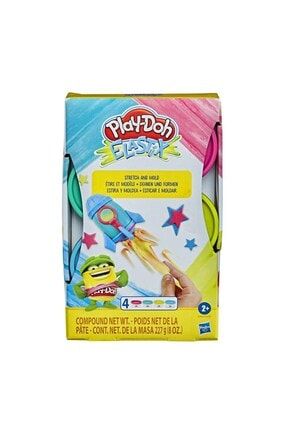 Play-Doh Elastik 4'lü Hamur - Çarpıcı Renkler TRNHASE6967