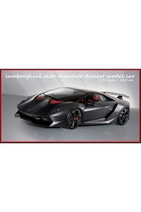 Lamborghini Sesto Elemento Tarzı Diecast Metal Model 14.5cm Araba 4676