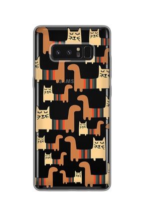 Mobilteam Samsung Galaxy Note 8 Tembel Kediler Silikon Telefon Kilifi Trendyol