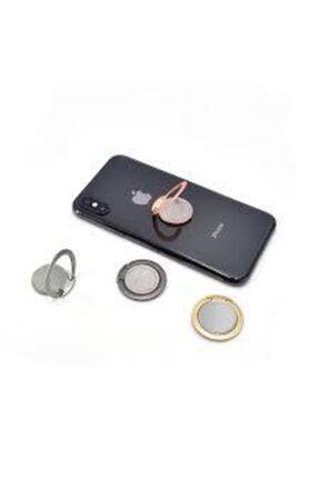 Metal Taşlı 360 Derece Döndürülebilen Telefon Yüzüğü HF600400221