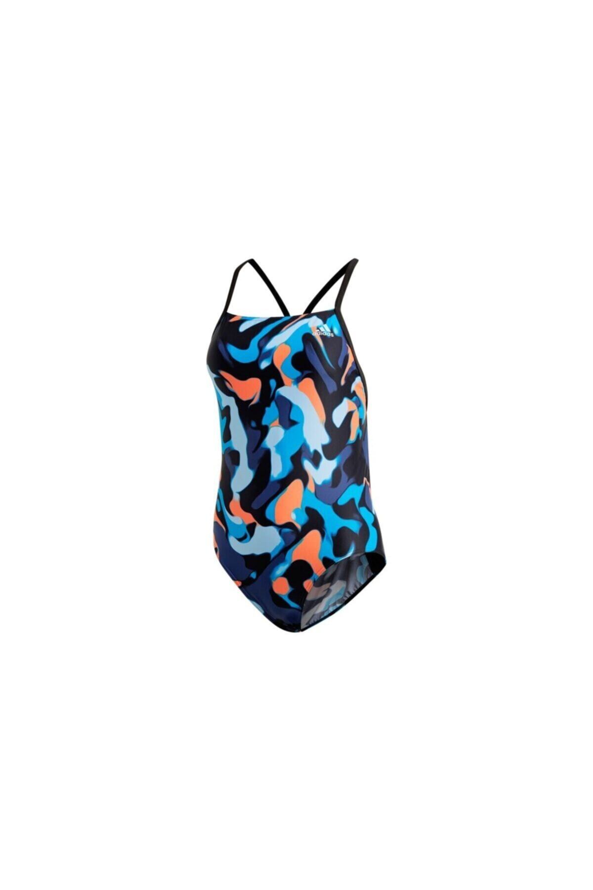 مایو آدیداس اصل طرحدار پشت باز یک تکه ورزشی Adidas