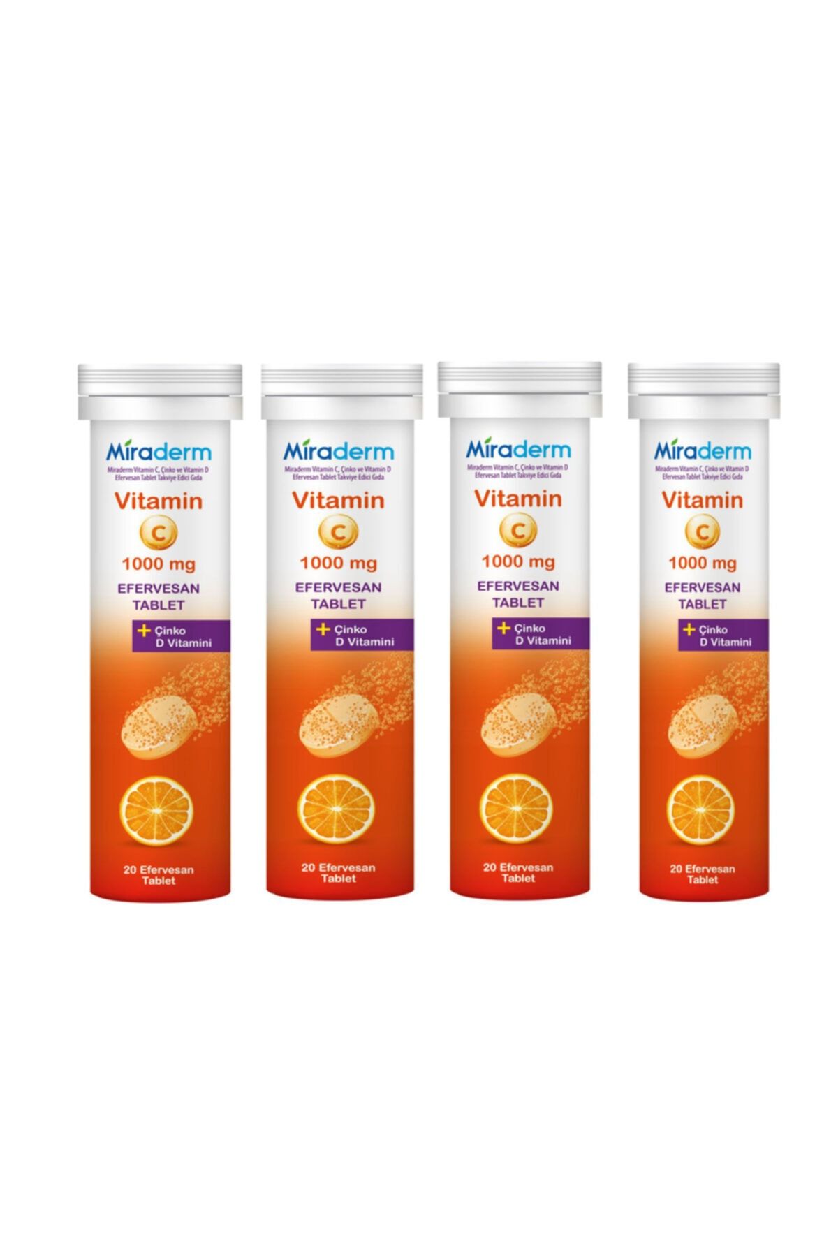 miraderm vitamin c 1000 mg 20 efervesan