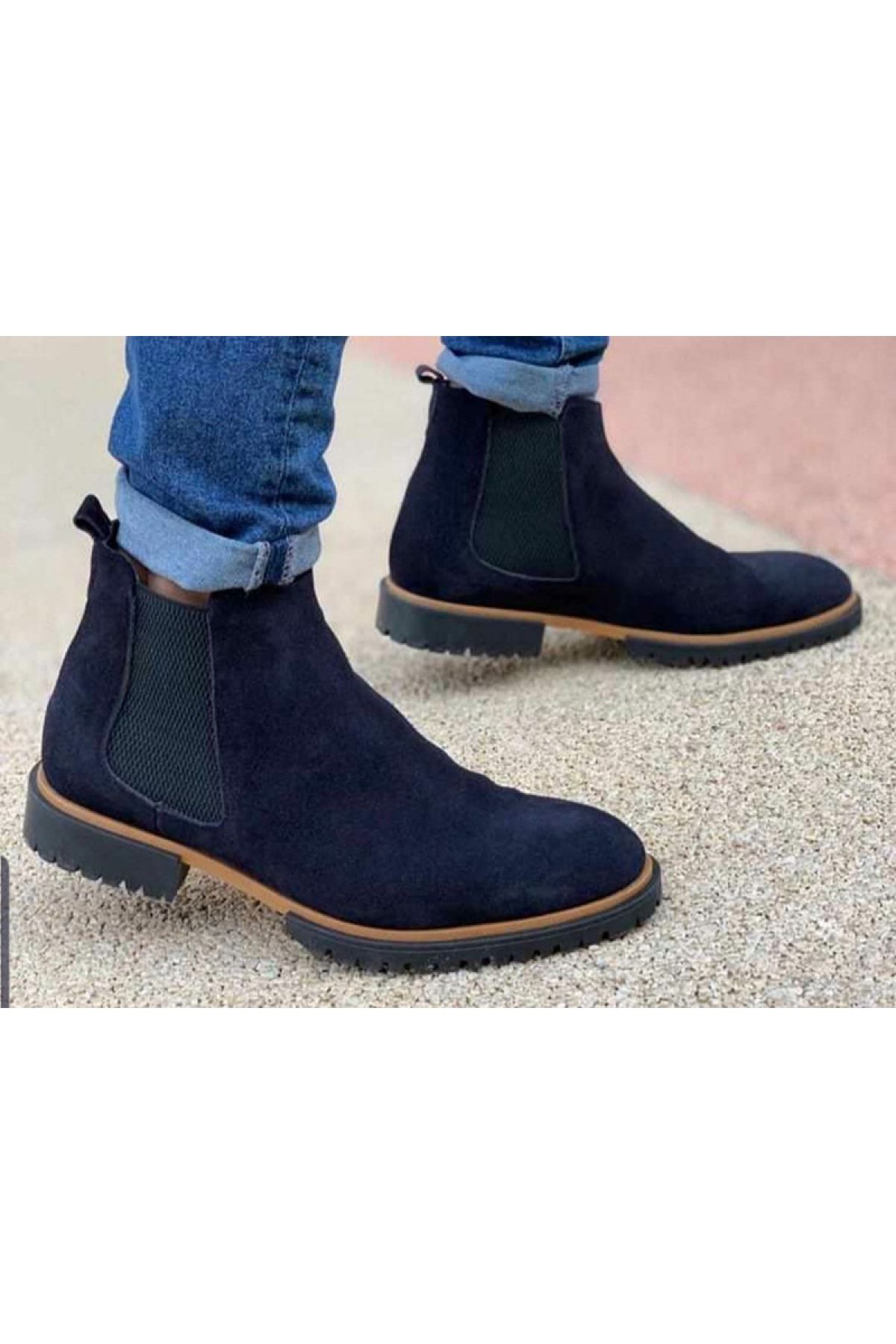 Dark navy hot sale ankle boots
