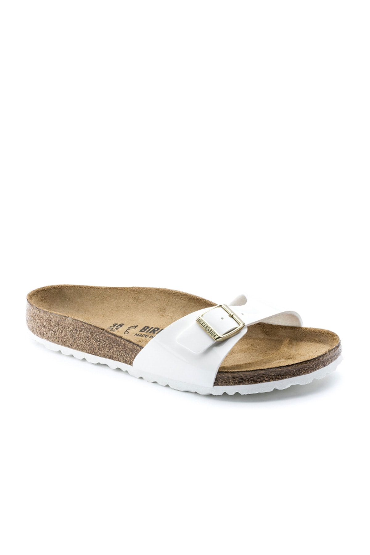 دمپایی‌های مادرید مدل Bf Lack Weiss Ls Weiss بیرکن استاک دمپایی Birkenstock