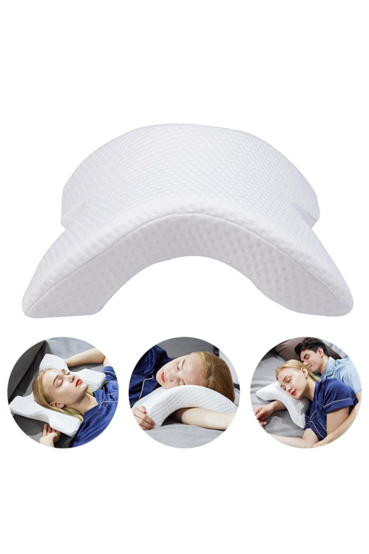 Genel Markalar Hmt Visco Ortopedik Geniş Boyuna Uyumlu Kol Ve Bacak Destekli Yumuşak Kavisli Yastık