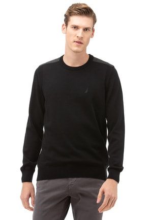 Nautica Erkek Yesil Triko Kazak S93002t Trendyol