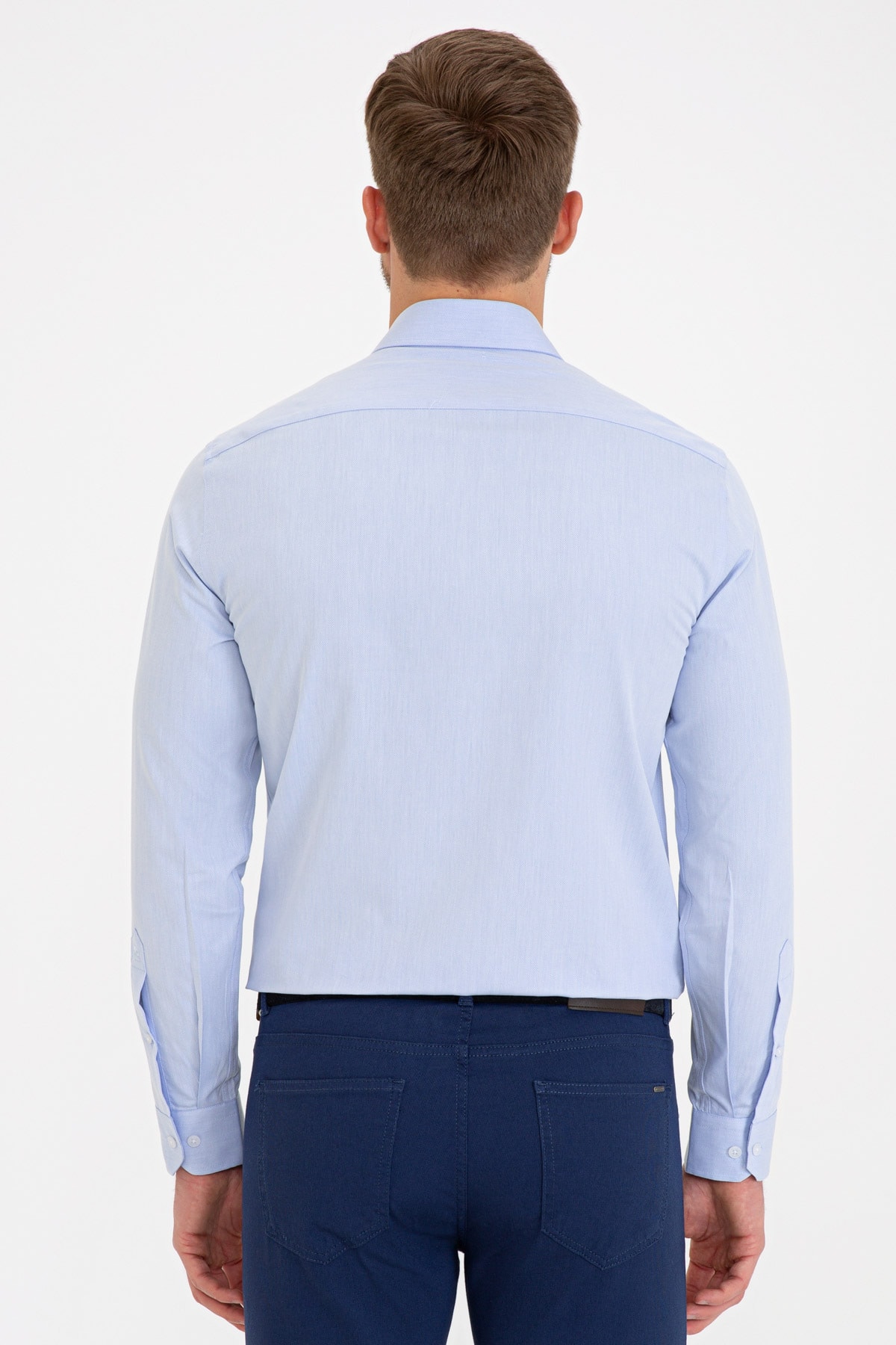 پیراهن مردانه آبی پیرکاردین | G021SZ004.000.1218490 اورجینال - تصویر 3