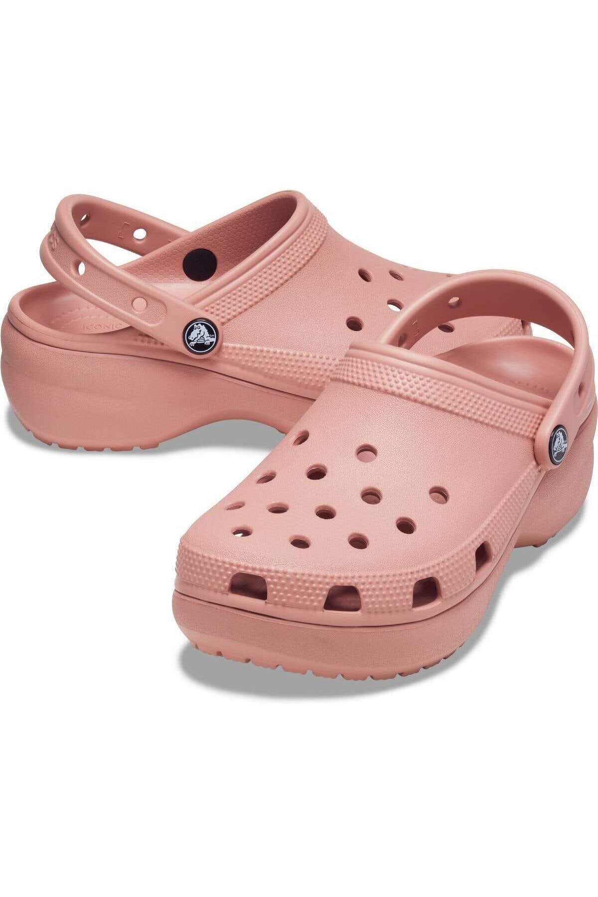 black classic platform crocs