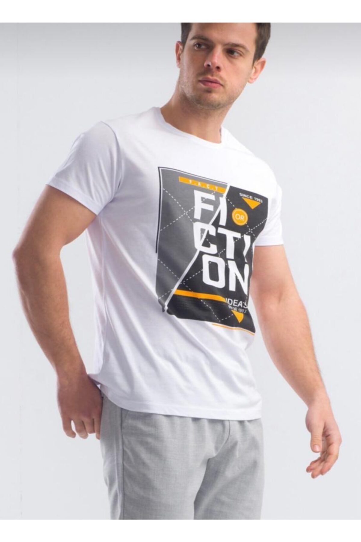 Week Ανδρικό Μπλουζάκι Crew Neck Fiction Με Στάμπα für Adult Αρσενικό - S