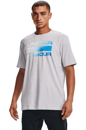 Erkek Spor T-Shirt- UA TEAM ISSUE WORDMARK SS - 1329582-015