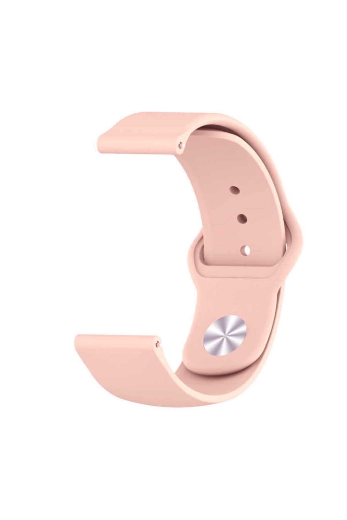 Huawei Gt2 Uyumlu 46mm 22mm Silikon Kordon - Pembe