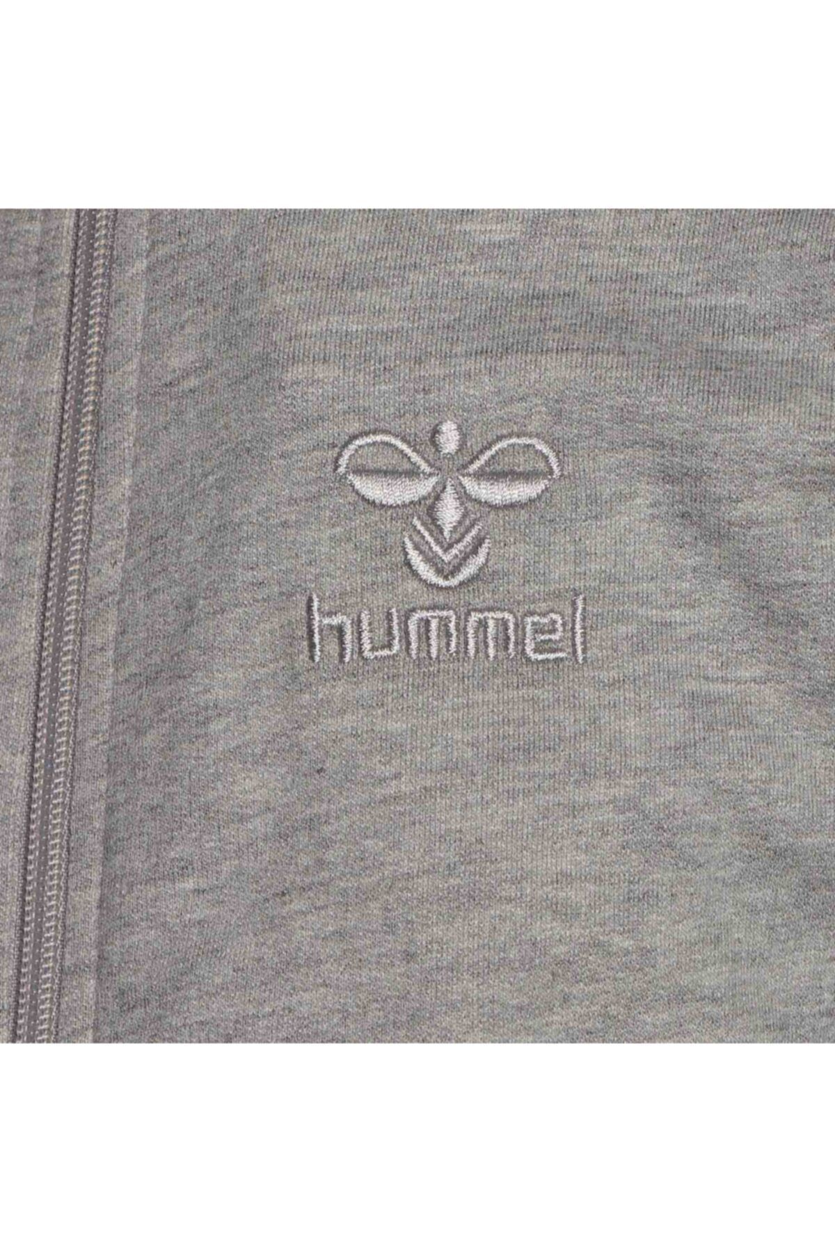سویشرت خاکستری مردانه و زنانه ژیلونی Zippered Sweatsh اورجینال hummel