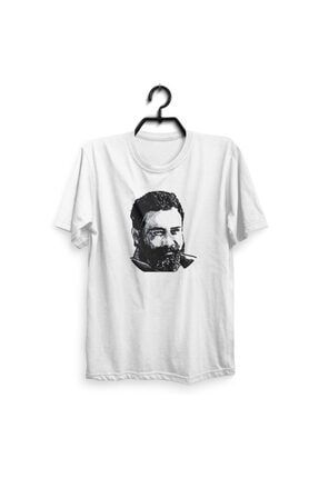 Unisex Beyaz Ahmet Kaya Kısa Kol T-shirt SLDR155