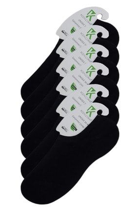6'lı Set Unisex Dikişsiz Siyah Bambu Babet Çorap 3942HK