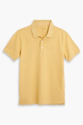 Erkek Sarı Klasik Kesim Polo Yaka Tişört 172109