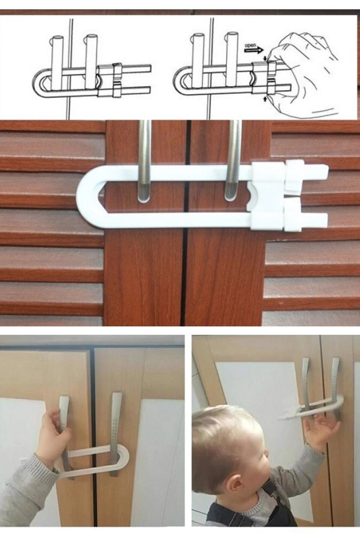 Çocuk Koruma Raylı Dolap Kilidi