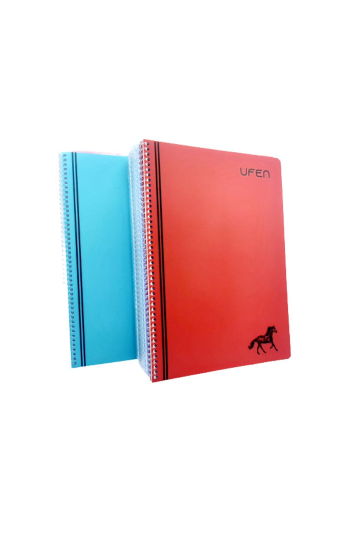 UFEN-Spiral School Notebook A4 24 Pieces 72 Sheets 12 Lines and 12 Squares 2