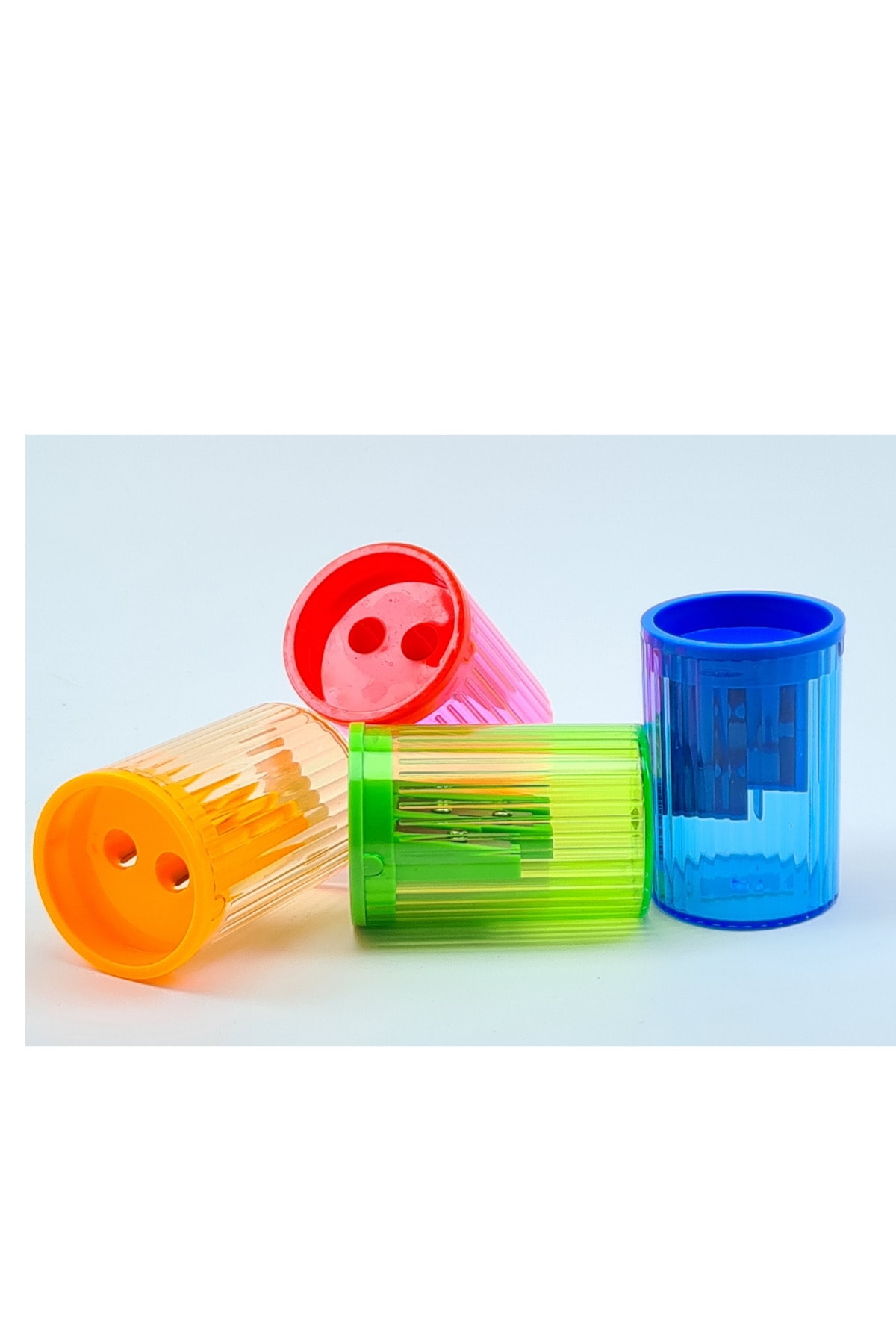 TGB Kalemtrıraş Çift Gözlü, Hazneli 4 Adet, 4 Renk