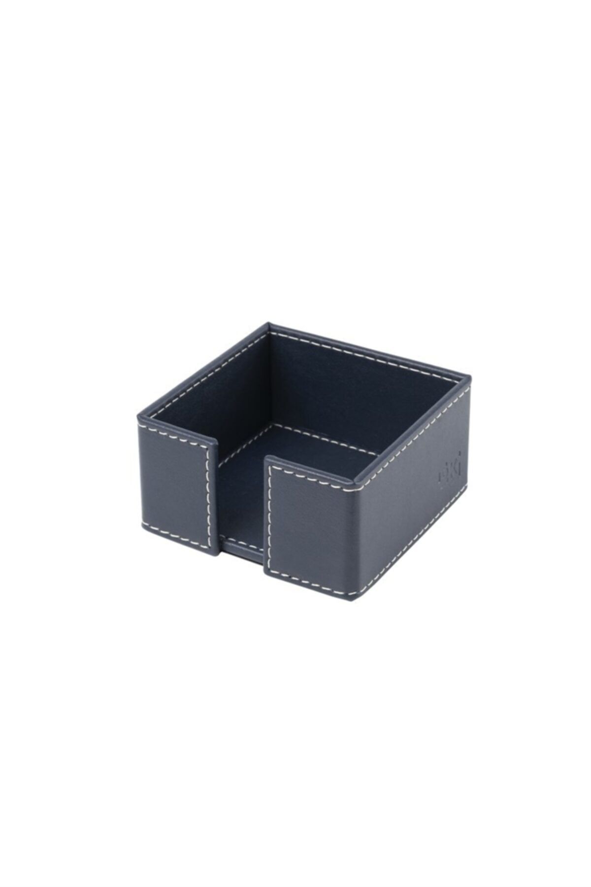 2K-Cube Notepad Holder Artificial Leather Desktop 10x10x5 Cm 2