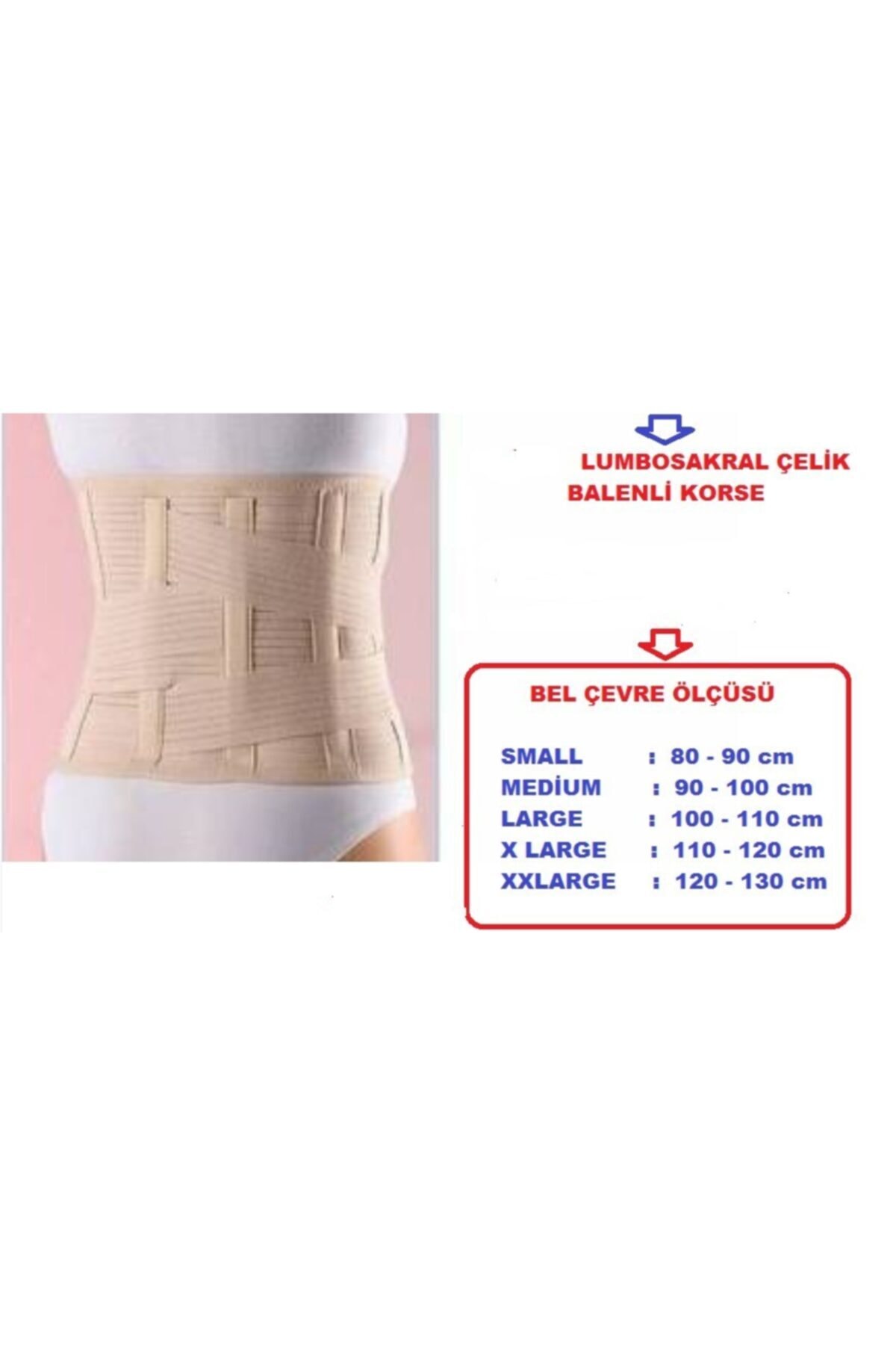 Lumbosacral Orthopedic Corset with Steel Underwire