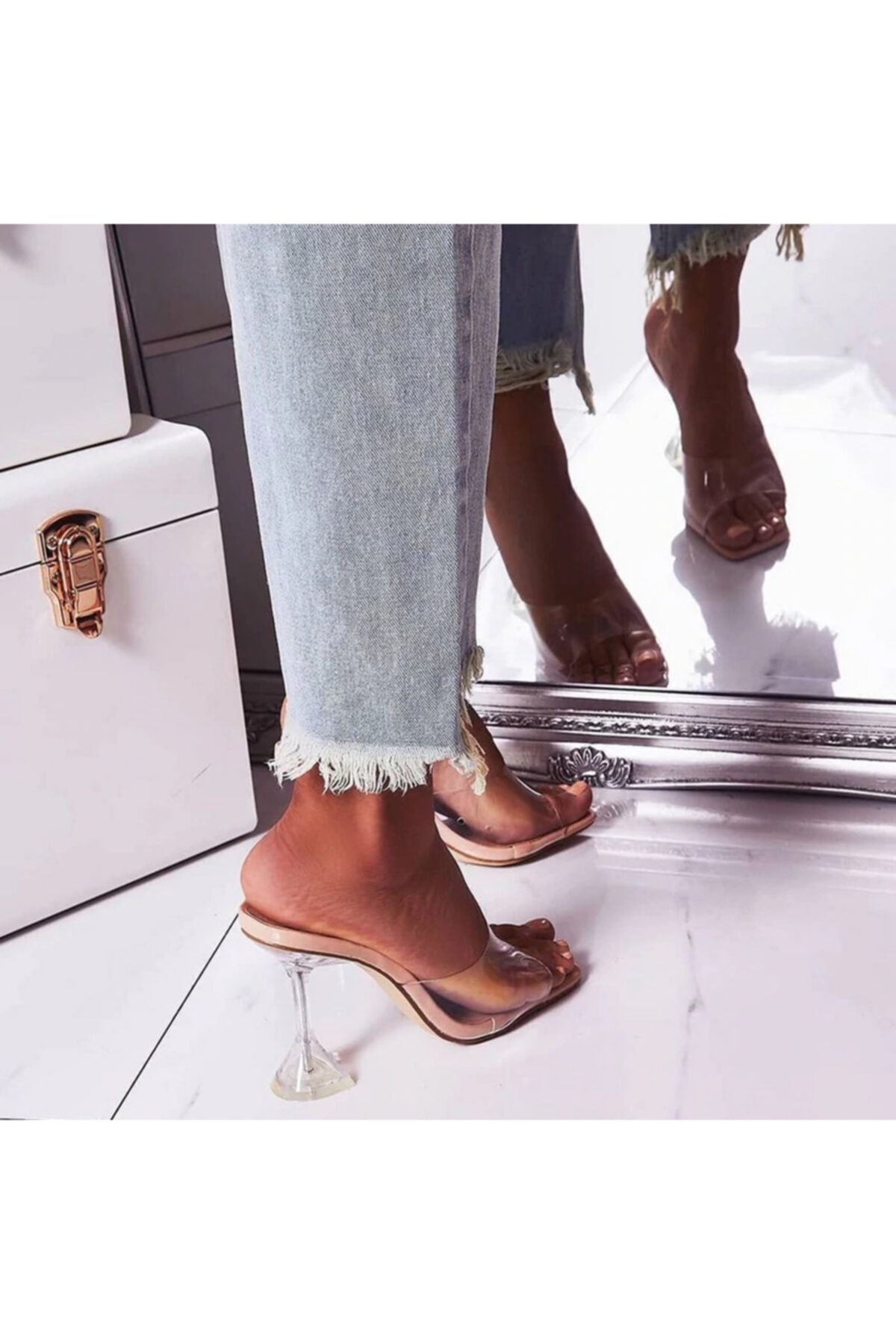 TrendyAnka-Pantofi papuci cu toc transparent de 8 cm, piele nudă, bej, cu vârf pătrat 3