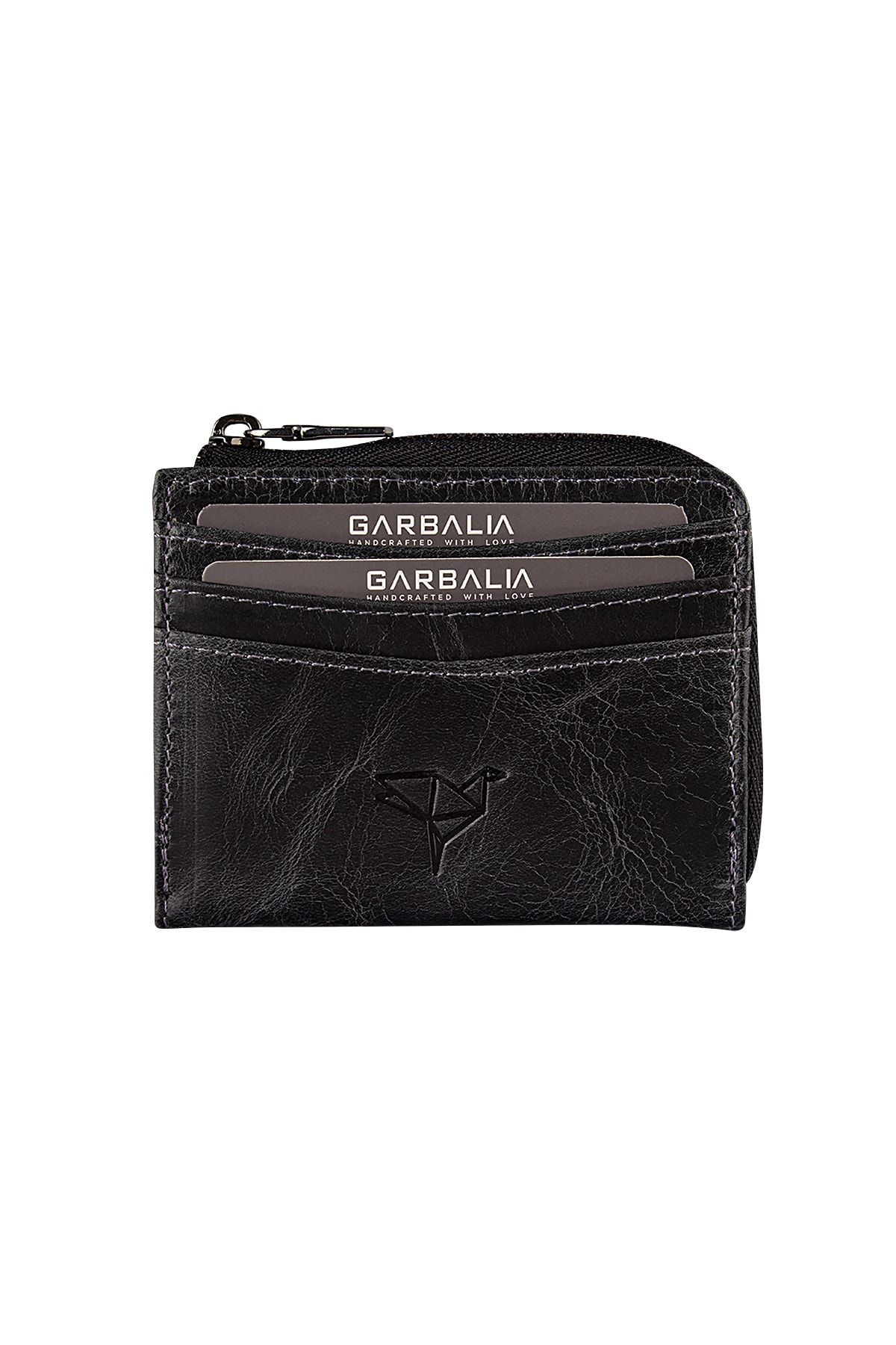کیف پول مردانه دفتر کارت سیاه و فیگو Garbalia