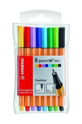Point 88 Mini 8 Renk Askılı Paket Stabilo Point 88-2