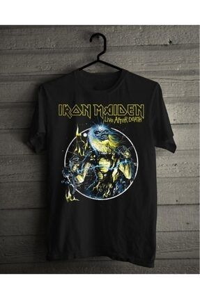 Iron Maiden Live After Death Metal Band Baskılı Penye Tişört IMLAD-0333