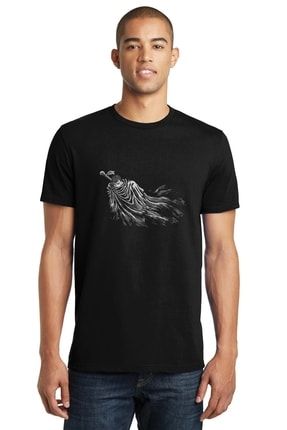 Berserk Gatsu Baskılı Siyah Erkek Örme Tshirt T-shirt Tişört T Shirt SFK0972ERKTS
