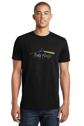 Pink Floyd Metal Rock Müzik Music Baskılı Siyah Erkek Örme Tshirt T-shirt Tişört T Shirt SFK1239ERKTS