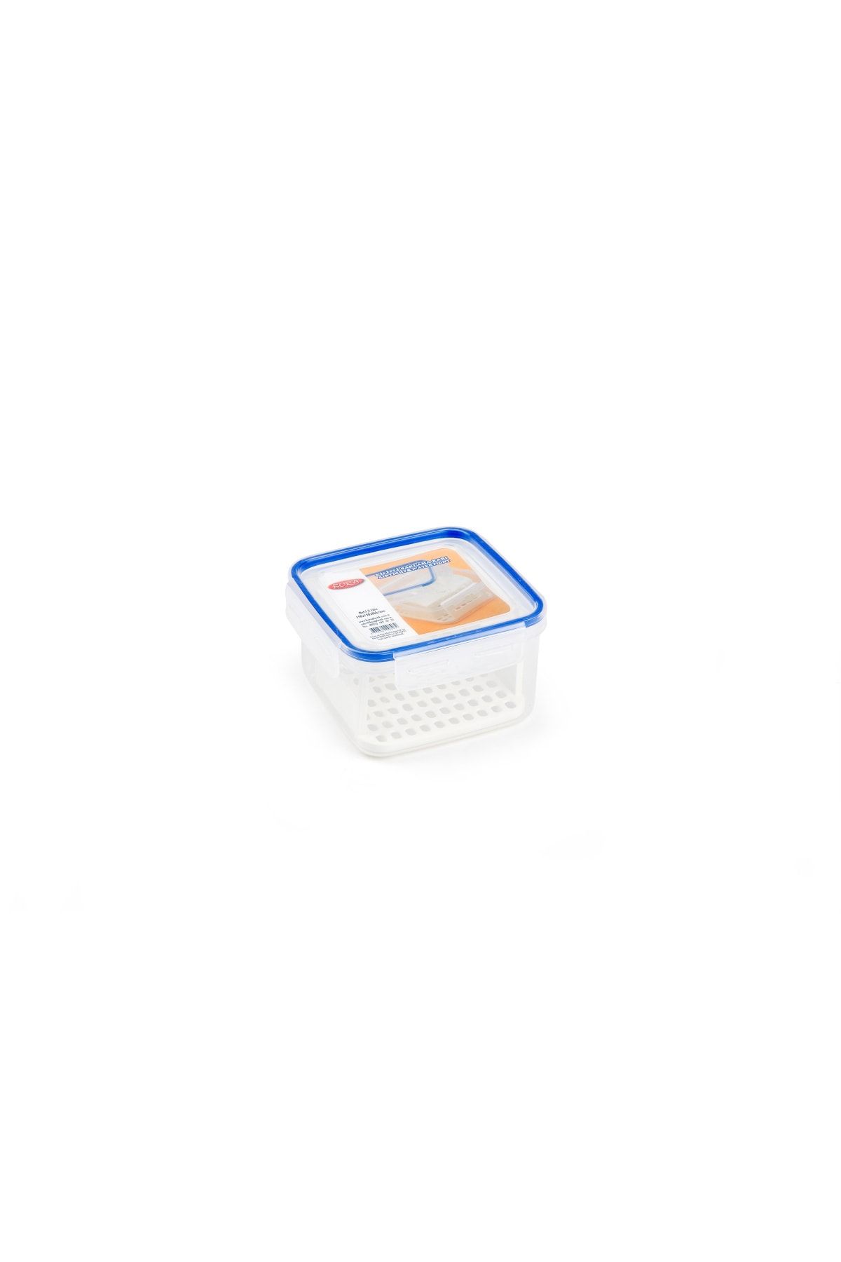 Bora Plastik-1.2 Lt Rectangular Click with Strainer 1