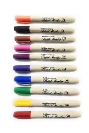 Supreme Brush Marker Fırça Uçlu Kalem 10 Renk Art27