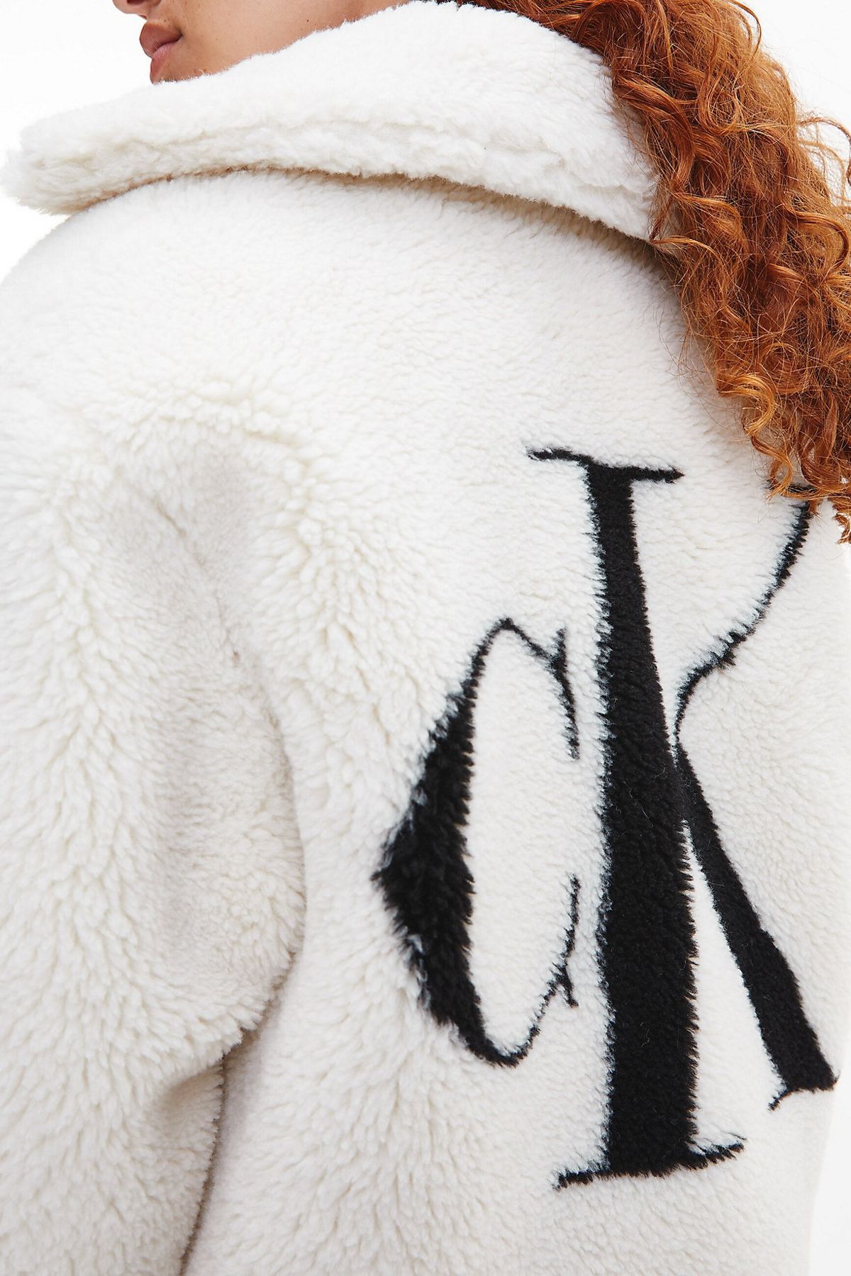 Calvin klein fluffy jacket discount