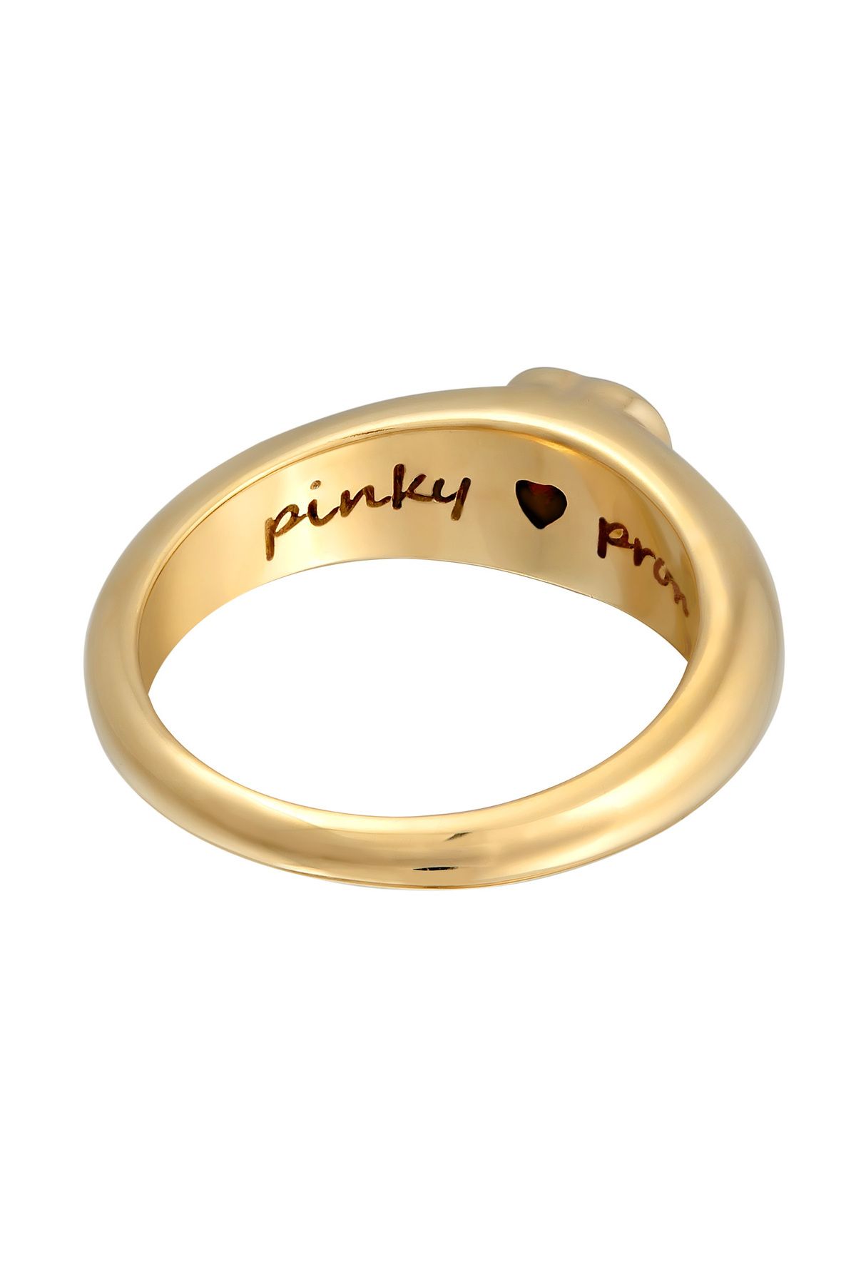 ELLI-Zirkonia-Herz-Bandring – Vergoldet Liebe-Ring aus 925er Silber 4