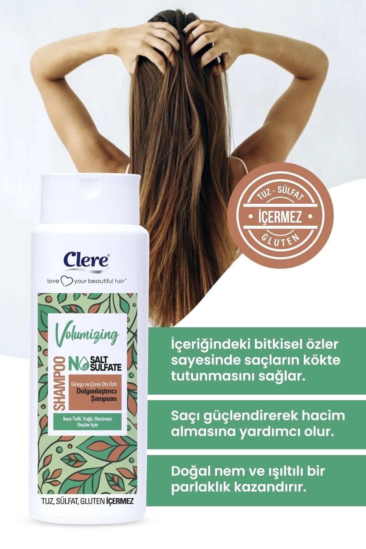 Clere-Volumizing Super Shampoo with Ginkgo and Black Cumin Extract 500ml 5