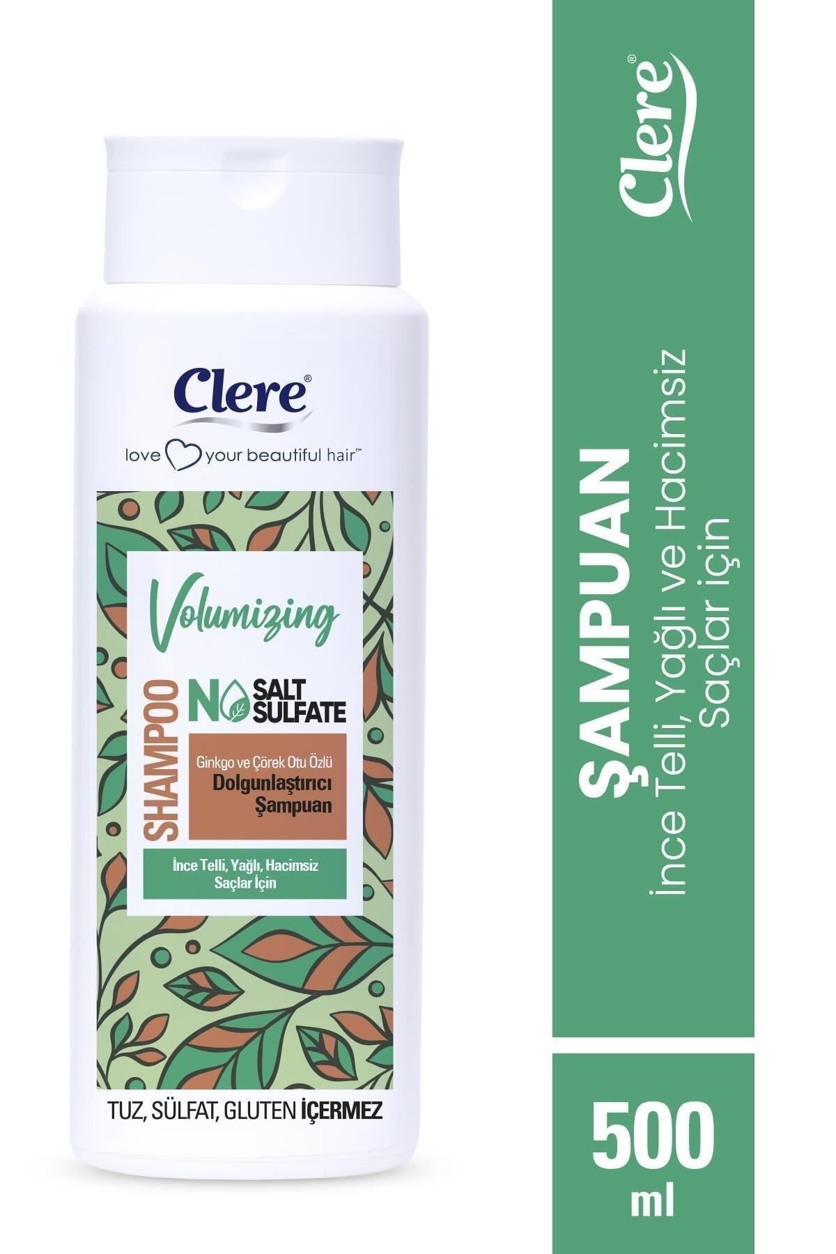Clere-Volumizing Super Shampoo with Ginkgo and Black Cumin Extract 500ml 1