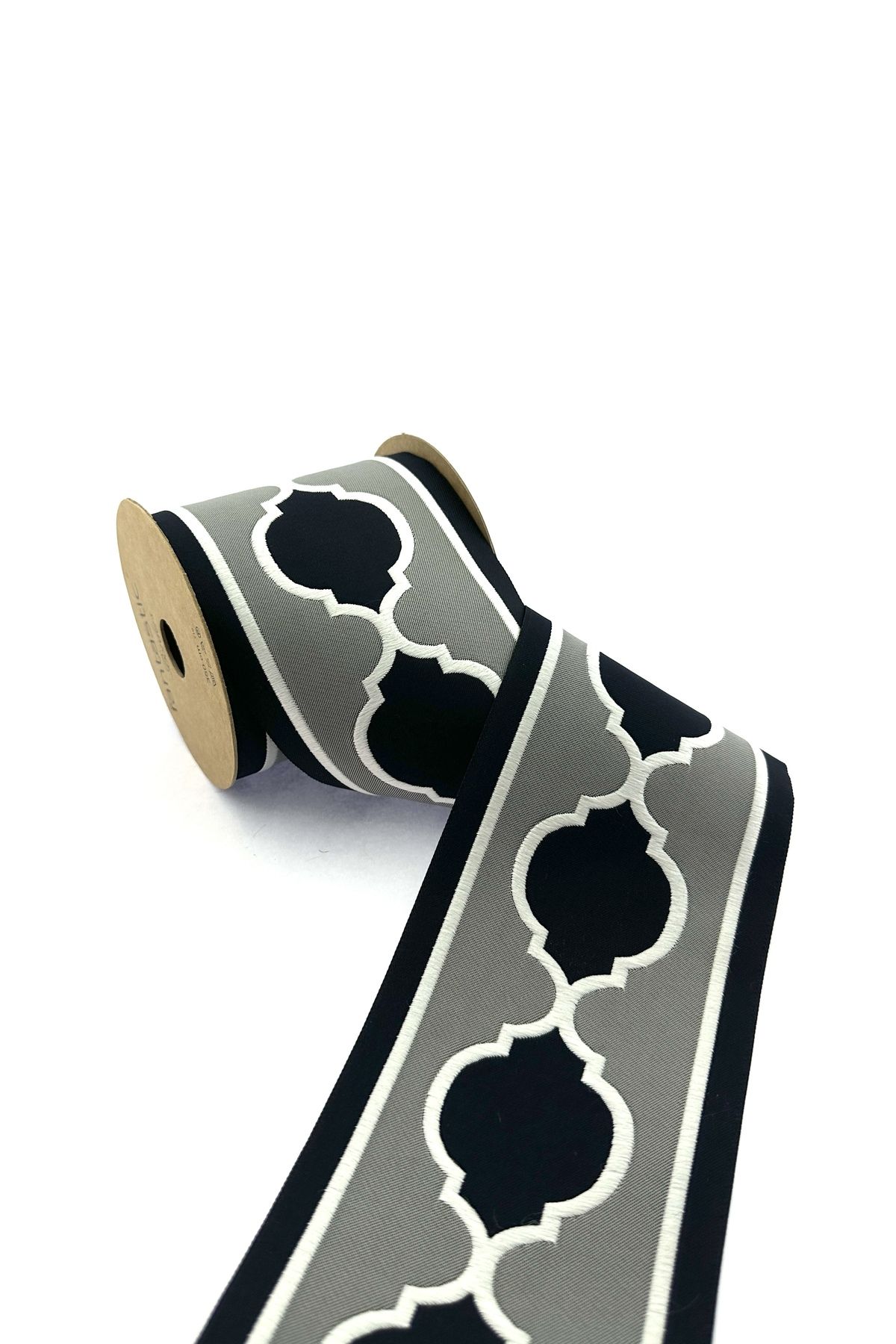 FANTASTIC BORDERS Bordura Perdea Lată Țesută Jacquard / Accesorii (10 Cm. Lățime - 3,5 Mt. Lungime) - One Size