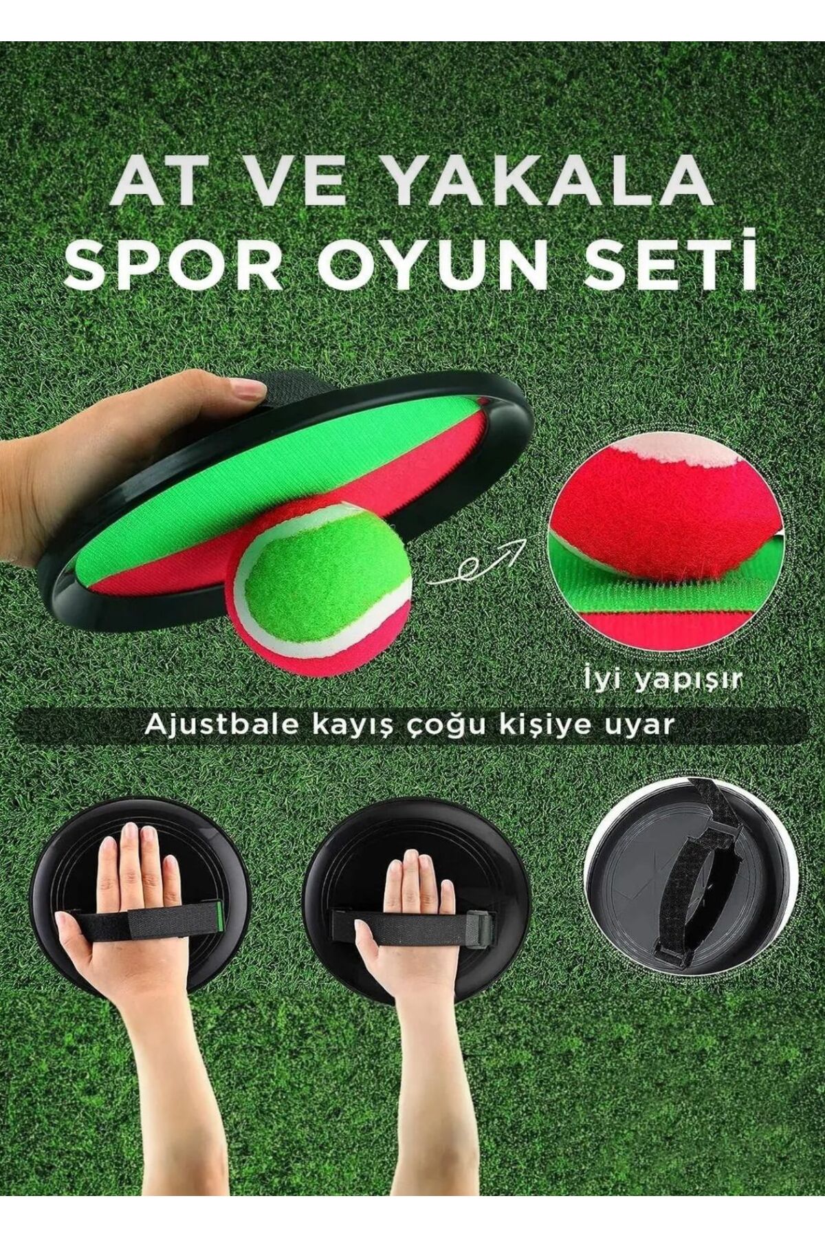 At Tut Oyun Set Cırt Cırtlı Top Yakalama Eğlenceli Oyuncak 4