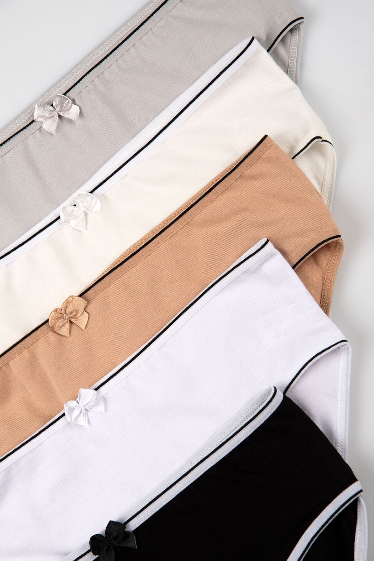 Happy Fox-Chiloți pentru fetiță din bumbac Set de 5 pachete Lycra Slip Sport Basic 2