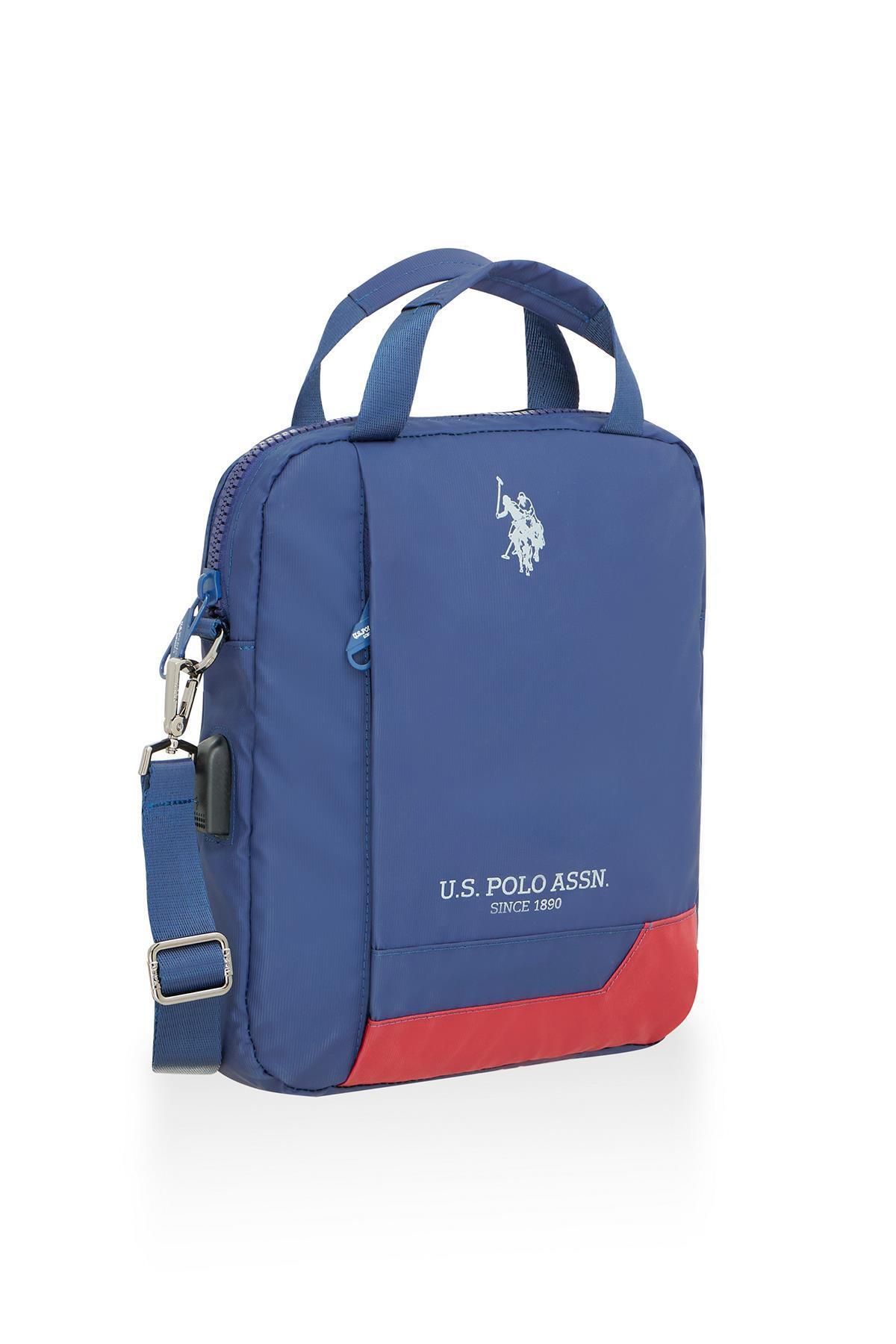 BASE. POLO ASSN. کیف شانه مردانه آبی ناوی PLEVR23613 U.S. Polo Assn.